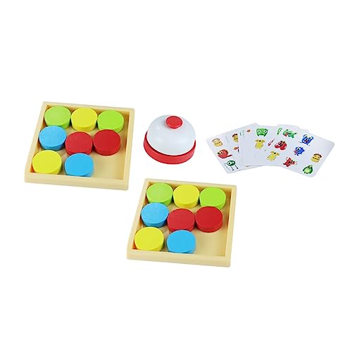 BESTonZON 1 Satz Schieben Blockspiel Blockspiel Schnelles Sling Puck Spiel Kinderspielzeug Puzzlespielzeug Bausteine ​​Brett Mathematik Früherziehung Spielzeug Lernspielzeug Holz von BESTonZON