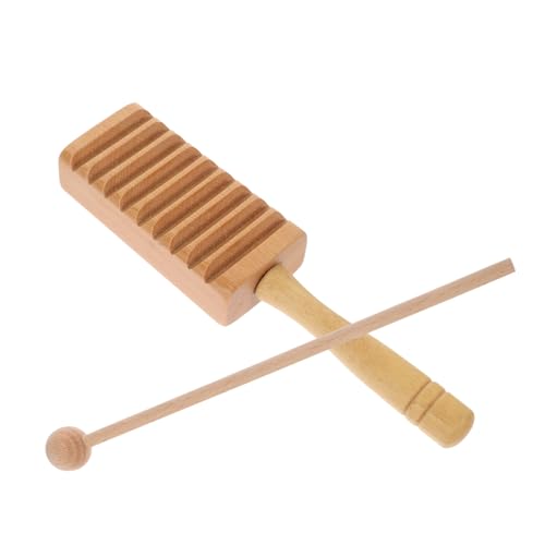 BESTonZON 1 Satz Schlaginstrument Für Kinder Musikinstrumente Für Kleinkinder Schlaginstrument Spielzeug Musikspielzeug Für Kinder Tamburin Für Kinder Vorschulmusikinstrument Holz von BESTonZON