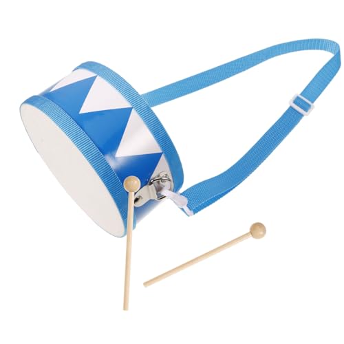 BESTonZON 1 Satz Schlinge kleine Trommel für Kinder Musikinstrumente für Kinder -Trommeln Rhythmusinstrument Schlaginstrument Drumsticks für Kleinkinder Kleinkindertrommel Holz Blue von BESTonZON