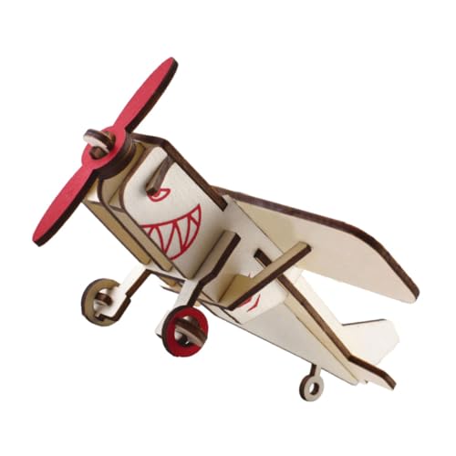 BESTonZON 1 Satz Segelflugzeug bastelsets+für+ bastel Set für Toys Boy Toys Puzzle handgefertigtes Flugzeughandwerk handgefertigtes Flugzeugmodell hölzern Beige von BESTonZON