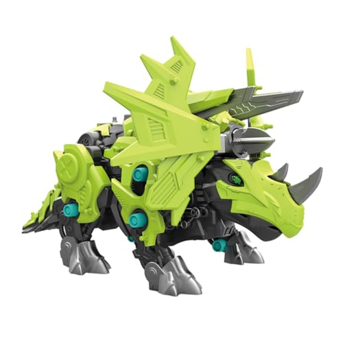 BESTonZON 1 Satz Simulation Triceratops Mechanische Dinosaurier Bausteine ​​Mechanische Dinosaurier Blöcke Mechanische Dinosaurier Ornamente Mechanische Dinosaurier Verzierungen Dinosaurier von BESTonZON