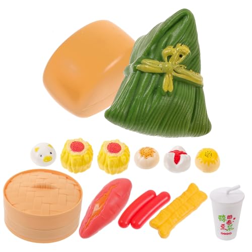 BESTonZON 1 Satz Simulation von Hausspielzeugen Backset kinderküche zubehör kinderküche kochset Lustiges kochendes Küchengeschirrspielzeug Spielset mit Essen für Kleinkinder Plastik von BESTonZON