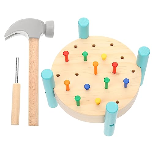 BESTonZON 1 Satz Simulations-Tippspiel kinderbeschäftigung kinderwerkbank Activity für Kinder Kid Toys Desktop-Spielzeug Lernspielzeug Hammerspielzeug für Kleinkinder Kinderspielzeug Holz von BESTonZON