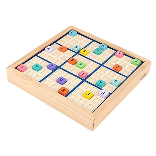 BESTonZON 1 Satz Spiel Schach Gehirnspielzeug Freizeitspielzeug für Kinder Denkspiel brettspiele für Kinder gesellschaftsspiele für Kinder Sudoku-Rechenspielzeug aus Holz Lehrmittel hölzern von BESTonZON