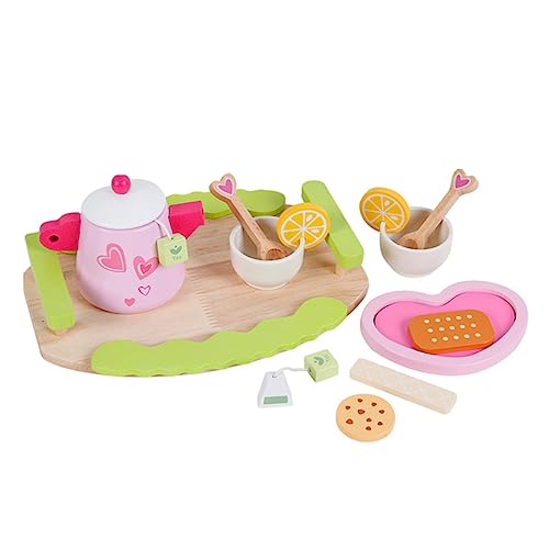 BESTonZON 1 Satz Spielhaus Kleinkindspielzeug Kinderspielzeug Kitchen Set for küchenspielzeug für holzspielzeug Lernspielzeug für pädagogisches hölzern von BESTonZON