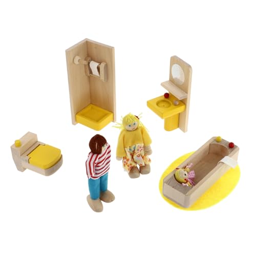 BESTonZON 1 Satz Spielhaus Miniatur-Puppenhaus-Kekse Mini-Tischspielzeug für kinderzimmer zubehör kinderspielzeug Toys DIY Mini Mini-Heimschmuck hölzern von BESTonZON