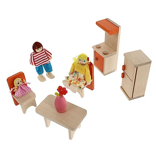 BESTonZON 1 Satz Spielhaus Spielzeugnahrung Spielküchenzubehör Miniaturartikel Kitchen Set for küchenspielzeug für Emulationsmöbel Mini künstliche Möbel Stoff Orange von BESTonZON