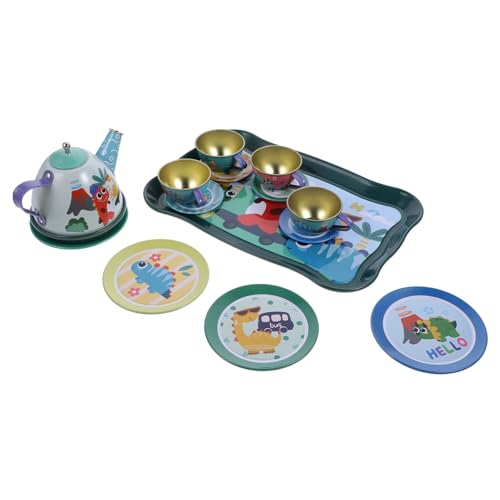 BESTonZON Spielzeug Für Kinder 1 Satz Spielhaus Teeservice Küchenspielzeug Für Kitchen Toys for Kinderküche Spielzeuge Tee Gläser Küchenspielzeug Zum Weißblech Teeset Kinderspielzeug von BESTonZON