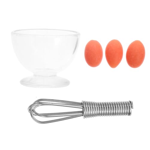 BESTonZON 1 Satz Spielzeug für Kinder kinderspielzeug küche Accessoires Kitchen Decor kinderknallzeug Mini- -Eggbeater-Dekore Mini-Eier-Ornamente Puppenhaus Schneebesen Modell Legierung von BESTonZON