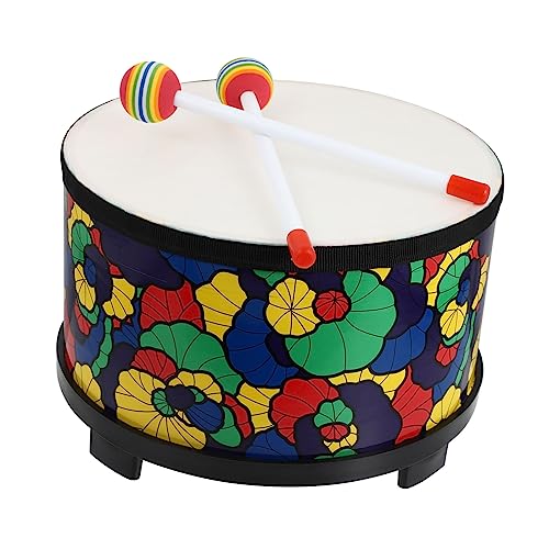 BESTonZON 1 Satz Spielzeugtrommel Schlagzeug Bausatz Instrument Musical Floor Tom Drum Für Musik Klaviatur Schlagtrommel Aus Holz -rassel Pädagogisches Hölzern Colorful von BESTonZON