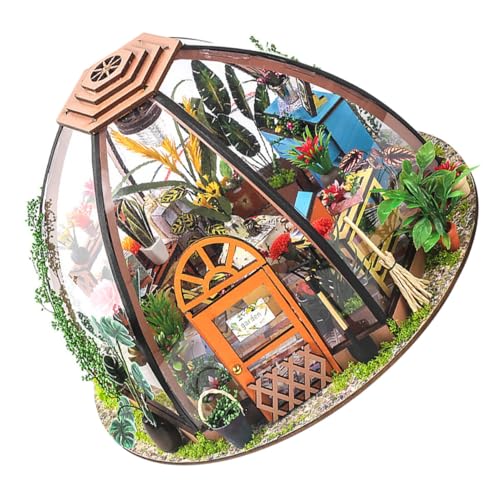 BESTonZON 1 Satz Sternen Himmel Blumen Mini-Puppenhaus Bausatz Miniaturzimmer selber Machen interaktives Spielzeug kinderspielzeug DIY- Modellspielzeug für Kinder Metall von BESTonZON