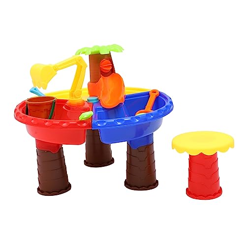 BESTonZON 1 Satz Strandtisch für Kinder Sandkasten Wassertisch für Kinder Spaß Beach Toys for Kinder sandspielzeug Sandspieltisch Spielzeug Lernspielzeug für Kinder Plastik von BESTonZON