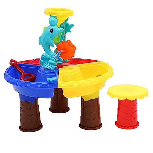 BESTonZON 1 Satz Strandtisch für Kinder Spielset für Kleinkinder Strandspielset für Kinder Spaß sandtisch für Kinder Children's Sand Table interessantes Sandspielzeug Strandtisch Spielzeug von BESTonZON