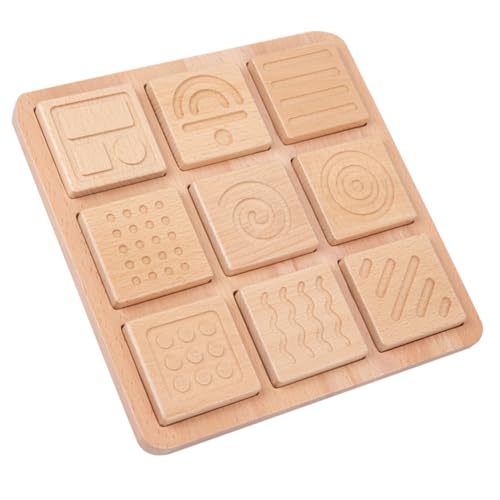 BESTonZON 1 Satz Taktiles Puzzle Lustiges Kinderspielzeug Alphabet-Labyrinth-Brett Sortierspielzeug Für Kleinkinder Logikspiel Spielzeug Passende Denksportaufgaben Vorschulspielzeug Holz von BESTonZON