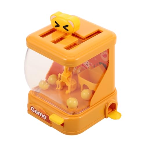 BESTonZON 1 Satz Tischspiel Ballfangmaschine Als Handliche Ballfangmaschine Handliches Handgeführte Klauenmaschine Partyklauen- Ballfangspielzeug Yellow Plastik von BESTonZON