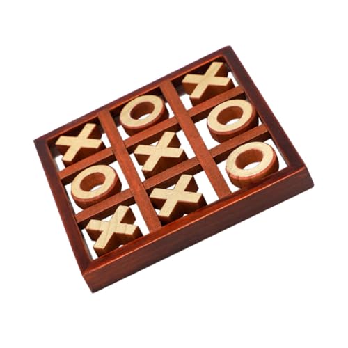 BESTonZON 1 Satz Toe- Brettspiel Aus Holz Schach Eltern-Kind-schachspiel Für Die Früherziehung Kampfspiel Bildungsspielzeug Hölzern von BESTonZON