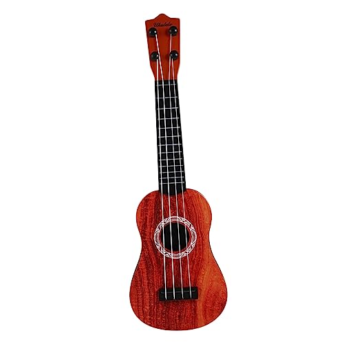 BESTonZON 1 Satz Ukulele Musikalisches Spielzeug Mädchen Spielzeug Gitarre Spielen Mini-musikspielzeug -Gitarre Kinder Gitarre Spielzeug Gitarre Kindergitarre Für Mädchen Holz von BESTonZON