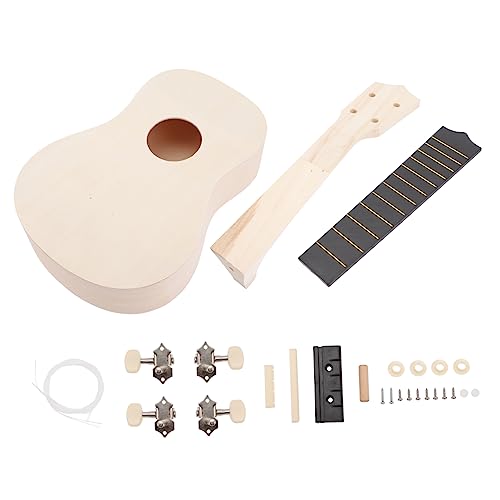 BESTonZON 1 Satz Ukulele Selber Machen Anfänger Akustikgitarre Hawaii-Ukulele-kit Ukulele Für Kinder Mini-Gitarren-Musical Kindergitarre Bastelbedarf Zum Selbermachen Ukulele Bausatz Nylon von BESTonZON