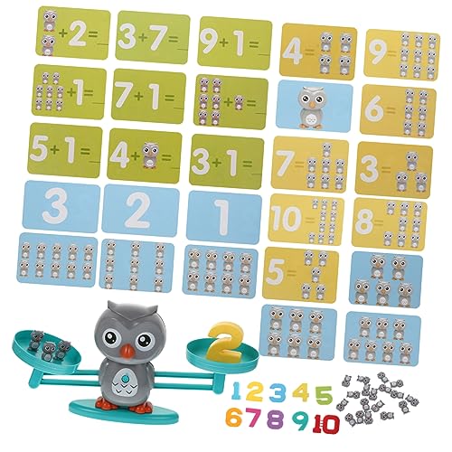 BESTonZON 1 Satz Waagen Ausbalancieren Roboter Für Kinder Balance-Mathe-Spiel Maßstabsgetreues Spielzeug Waage Spielzeug Werkzeuge Für Kinder Stamm-lernwerkzeug-Spiel Plastik Grey von BESTonZON