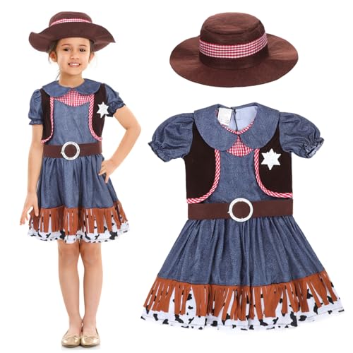 BESTonZON 1 Satz Western-Cowboy-Kleidung für Damen Westernkleidung für Kinder Frauenkleidung Westernkleidung für Damen Cowgirl-Kostüm für Mädchen und Kinder westliche Kleidung Tuch von BESTonZON