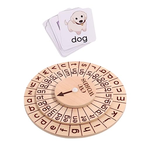 BESTonZON 1 Satz Wortbuchstabierspielzeug Zauberlernspielzeug Alphabet-Rechtschreibspiel jucarii pentru copii spielzeuge für Kinder Kindererziehungsspielzeug Alphabet-Puzzle-Spielzeug Holz von BESTonZON