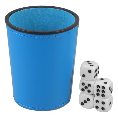 BESTonZON 1 Satz Würfelbrettspiel Anti-Verlust-würfelbecher Shaker-Cocktail Elektrischer Würfelbecher Leiser Schüttelbecher Würfelschüttler Kaffeebecher Isolierte Tasse 、 Blue von BESTonZON