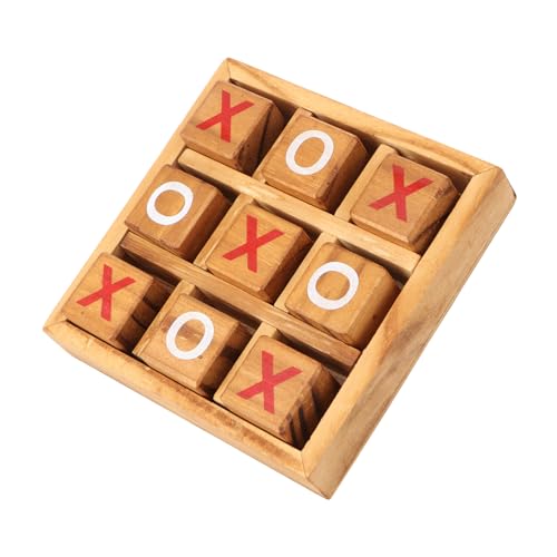 BESTonZON 1 Satz Xo Schach Ferngesteuertes Für Babys Problem Igel-brettspiel Im Freien Brettspiele Für Doodle-Board Kartenspiel Xo-Spiel Xo-brettspiele Hölzern von BESTonZON