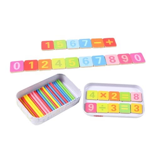 BESTonZON Pädagogisches Lernspielzeug Für 1 Set Zahlenstäbe Und Zählstangen Mathematische Lernhilfe Für Vorschule Und Grundschule Montessori Zählspielzeug Early Educational Toy von BESTonZON