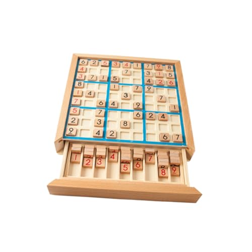 BESTonZON 1 Satz Zahlen Schachbrett Kinder Rätsel Zahlenrätsel Für Kinder Tischpuzzle Für Kinder Trainingsboard Für Logisches Denken Zahlenpuzzle-spielbrett Spielbrett Aus Holz Hölzern von BESTonZON