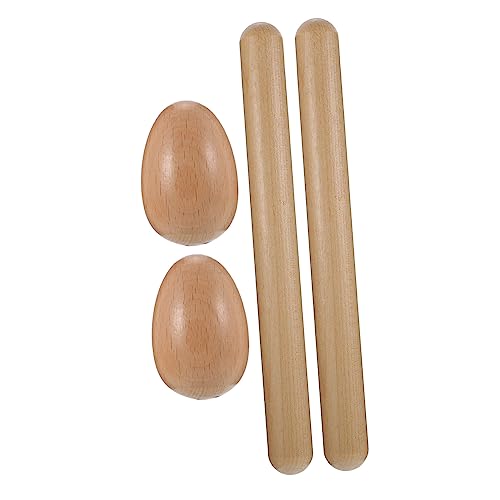 BESTonZON 1 Satz Zubehör Für Schlaginstrumente Für Schlaginstrumente Kleinkinderinstrumente Rhythmus-Sticks Eierbecher Musikinstrumente Rhythmussticks Für Holz von BESTonZON