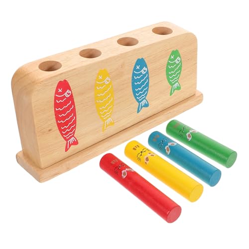 BESTonZON 1 Satz hüpfender Spielstock kinderspielzeug holzspielzeug für Kindergärten Kindergarten holzspiele Spielspielzeug aus Holz Lernspielzeug für hölzern von BESTonZON