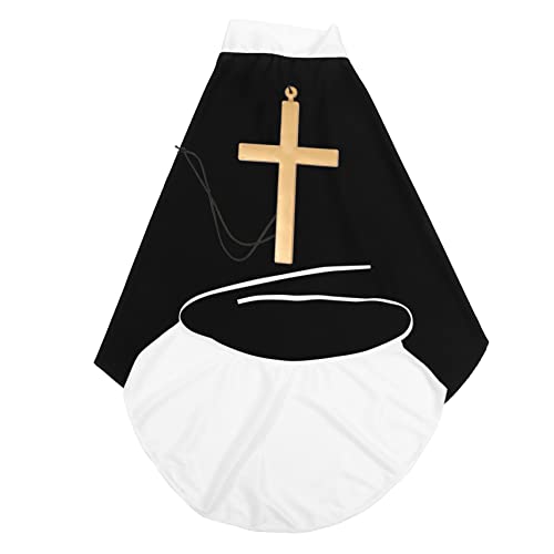 BESTonZON 1 Satz pastor dreiteiliger anzug ausfallen Grimasse Mantel halloween fotohintergrund halloween Priesterkostüm für Herren, Accessoires Priester-Kostüm-Requisite hölzern von BESTonZON