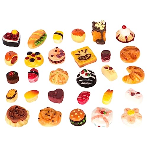 BESTonZON 1 Satz simuliertes Brot Feinschmecker Kuchen Miniaturen gefälscht Heimwerken Miniature Food spielzeugküche Lebensmittel dekorative Minitorte Mini- -Rollenspiel Harz von BESTonZON