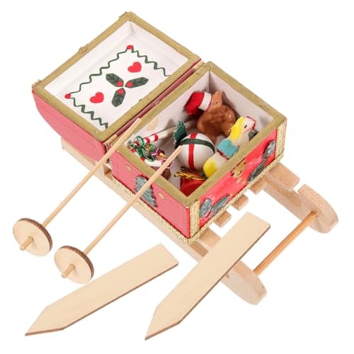 BESTonZON Miniatur-Schlitten-Ornament Mini-Schlitten-Spielzeug Für Spielzeug Kreatives Mini- Simuliertes Dekoratives Weihnachtsaccessoire Miniatur-Schlitten-Modell von BESTonZON