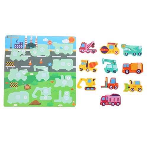 BESTonZON 1 Set 3D Puzzle Feuerwehrauto Steckpuzzle Passendes Spielspielzeug Kleinkind Puzzles Spielzeug Pädagogisches Lernen Kleinkind Spielzeug Kinderspielzeug Kinder Puzzles von BESTonZON