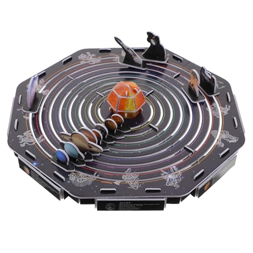 BESTonZON 1 Set 3D Puzzle Für Die Luft Und Raumfahrt 3D Sonnensystem Puzzle Astronomie Planeten Spielzeug Denkaufgabe Spielzeug Weltraum Puzzle Frühlernspielzeug Erdkugel von BESTonZON