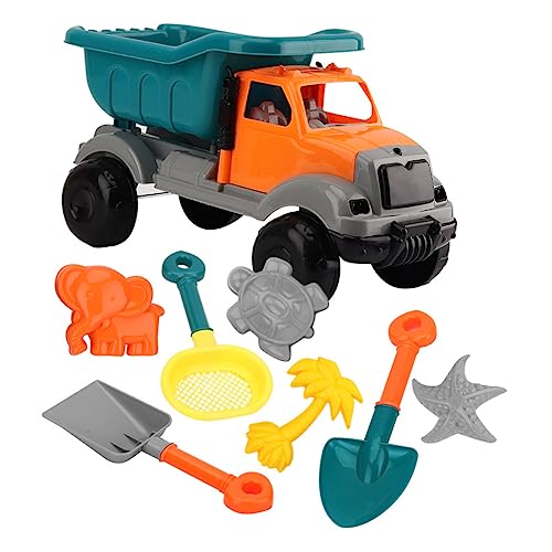 BESTonZON 1 Set 8 Stück Strandspielzeugauto Strandsandspielzeug Für Kinder Sandwerkzeuge Puzzlespielzeug Bagger Traktorspielzeug Interessantes Sandspielzeug Tragbares Sandspielzeug von BESTonZON