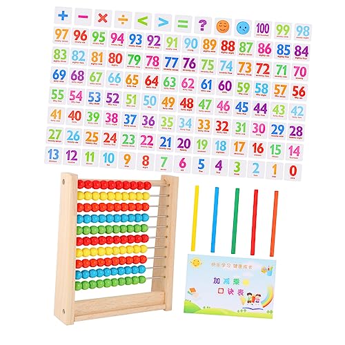 BESTonZON 1 Set Abakus Berechnung Werkzeuge Kinderspielzeug Werkzeuge Für Für Kleinkinder Kleinkind Werkzeuge Mathe Berechnungsspiel Lernwerkzeuge Mathe Lernwerkzeuge Holz von BESTonZON