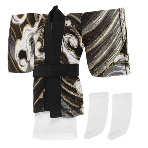 BESTonZON 1 Set Babykleidung Kimono Set Puppenzubehör Plüschpuppenkleidung Babykleidung Babyzubehör Puppenkimono Yukata Japanische Puppen Kimonokleidung Puppenkleidung Outfit von BESTonZON