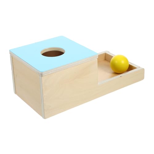 BESTonZON 1 Set-Box Pitching-Box für die Früherziehung Badespielzeug Korb Auto Objekt für Lustiges Kinderspielzeug Ball Drop- für Holz Sky-Blue von BESTonZON