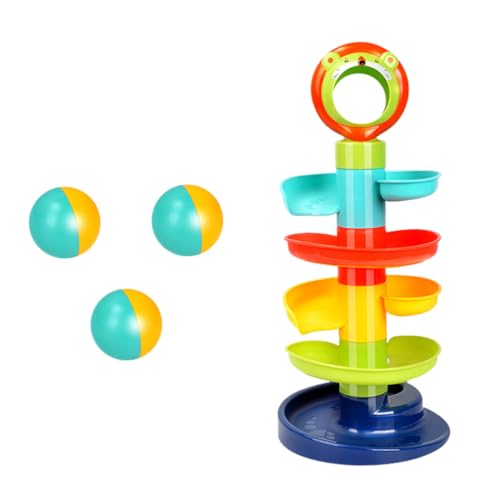 BESTonZON 1 Set Bunter Turm Frühpädagogisches Babyspielzeug Aktivitätsspielset Kleinkinder Stiel Lernspiele Entwicklungsspielzeug Lernspielzeug Für Kinder Ball Drop Lernspielzeug von BESTonZON