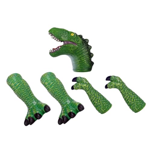 BESTonZON 1 Set Dinosaurier Handpuppe Spielzeug Spielzeug Kinder Handpuppen Kinder Fingerpuppen Kleinkind Tiere Fingerpuppen Tier Fingerpuppen Zum Sprechen Geschichte Hand Fingerpuppe Vinyl von BESTonZON