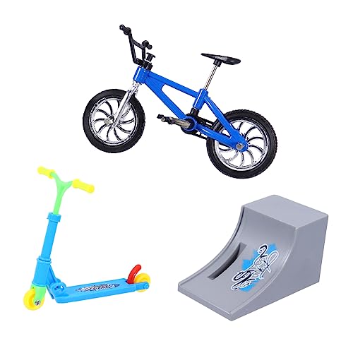 BESTonZON 1 Set Fingerfahrrad Minifahrrad Klapproller Spielzeug Kinder Lernspielzeug Brettspielspielzeug Fingersportspielzeug Fingerroller Spielzeug Finger Faltbarer Roller Tragbares von BESTonZON