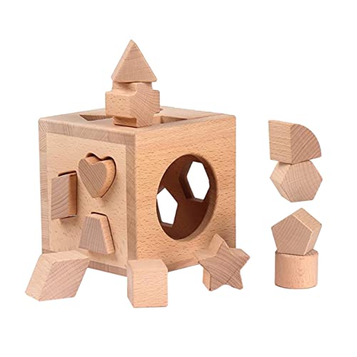 BESTonZON 1 Set Form Puzzle Box Geometrisches Würfelspiel Formsortierer Würfel Geometrie Sortierspiele Form Puzzle Spiel Für Kinder Geometrisch Kinderspielzeug Geometrische von BESTonZON