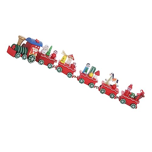 BESTonZON 1 Set Holz Weihnachtszug Deko Für Die Festtage Nostalgischer Weihnachtsbaum Schmuck Ideal Liebevoll Gestaltete Eisenbahn Für Und Perfekt Für Die von BESTonZON