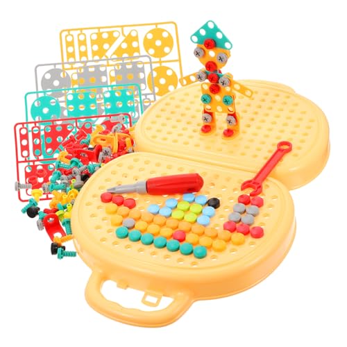 BESTonZON 1 Set Kinder Werkzeugkasten Kinderspielzeug Puzzle Werkzeug Set Spielzeug Werkzeuge Für Werkzeuge Bausteine Puzzles Bauchmuskeln Für Kinder von BESTonZON