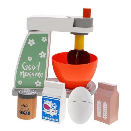 BESTonZON 1 Set Kindermixer Life Play Küchenzubehör Kinder Pretend Kitchen Toy Pretend Play Kitchen Toys Play Food Stand Mixer Toy Mixer Spielset Kinderküchenspielzeug Kinderspielzeug Holz von BESTonZON