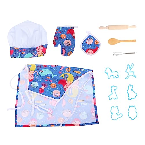 BESTonZON 1 Set Kinderschürzen Set Kinderkleid Kinderplatz Mädchenkleidung Kinderkleidung Mädchenspielzeug Kleidung Für Outfits Für Mädchen Kinderkleid Kinderspielzeug Bekleidung Kunststoff von BESTonZON