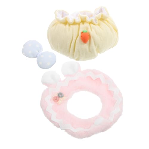 BESTonZON 1 Set Kleidungsset Lätzchen Lätzchen Die Lätzchen Artikel Zeug Kleidung Puppen Outfit Babys Puppenlätzchen Für Plüschbärenkleidung Puppenzubehör Bunte Baumwolle von BESTonZON