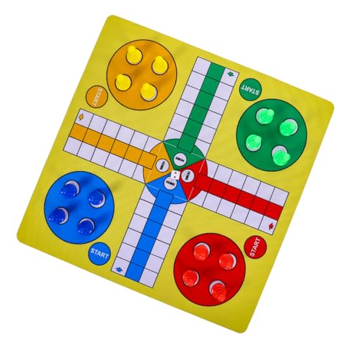 BESTonZON 1 Set Ludo Schachspiel Faltbar Fliegendes Schachspielzeug Schachspiel Brettspielzeug Brettspiel Spielzeug Schachspielzeug Schachbrettspielzeug Fliegendes Schach Für von BESTonZON